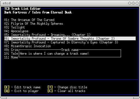 Track editor